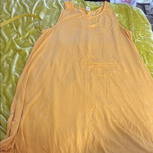 Sleeveless Yellow Dress